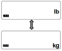 A D Medical UC 352CNBLE Premium Wireless Weight Scale - Setting the Units 2