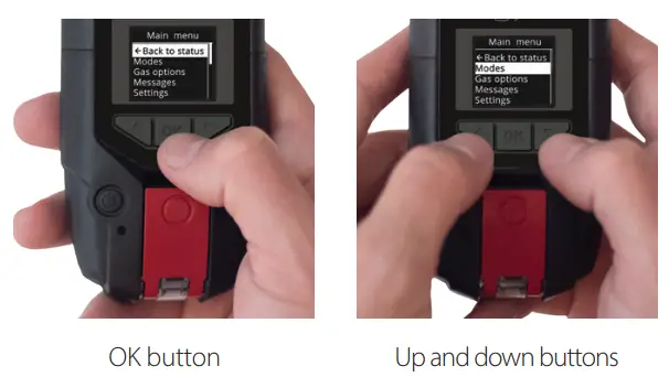 blackline safety G7 Gas Detection Device - MENU