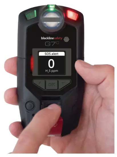 blackline safety G7 Gas Detection Device - SOS ALERT