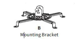 V-I-V-O-MOUNT-VP01B-Black-Projector-Ceiling-Mount-FIG-16