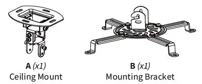 V-I-V-O-MOUNT-VP01B-Black-Projector-Ceiling-Mount-FIG-5