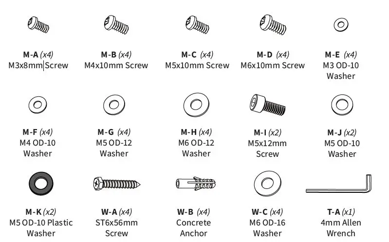 V-I-V-O-MOUNT-VP01B-Black-Projector-Ceiling-Mount-FIG-6