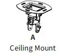 V-I-V-O-MOUNT-VP01B-Black-Projector-Ceiling-Mount-FIG-9