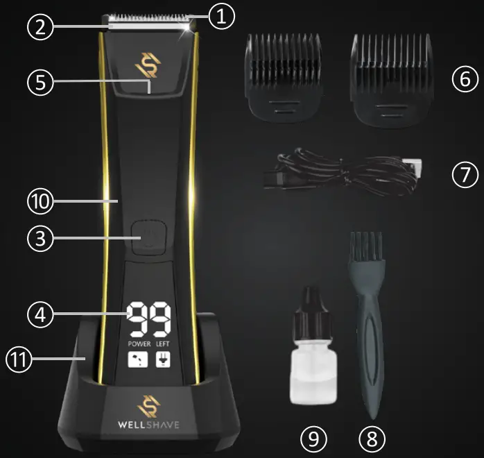 WELLSHAVE SW K1 Pubic Area and Body Groomer - AccessoriesWELLSHAVE SW K1 Pubic Area and Body Groomer - Accessories