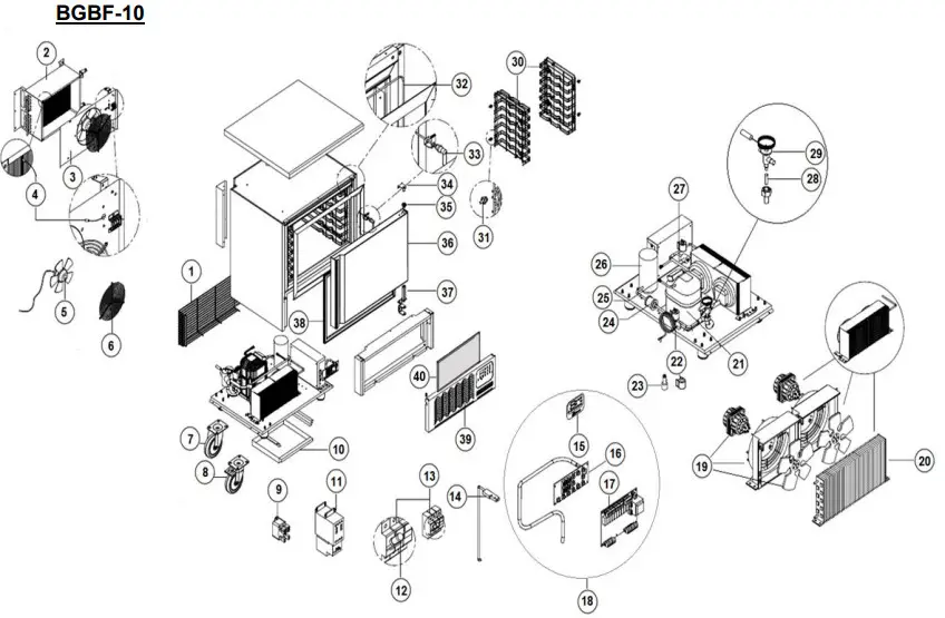Lincat BGBF-5P Blast Chiller Freezer - Fig4.