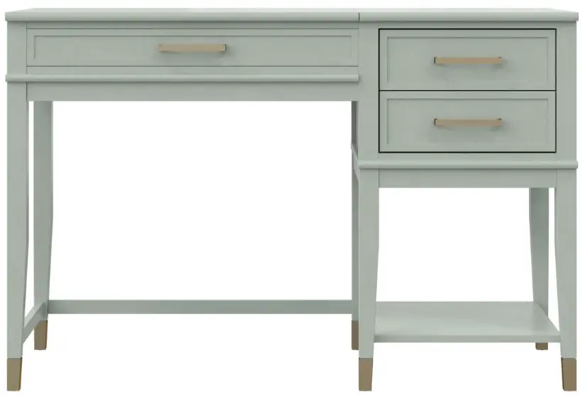 COSMOLIVING 810589029 Westerleigh Pale Green Lift Top Desk