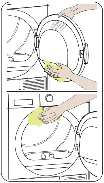 Daewoo T7CT1W0ES Tumble Dryer - outlet or sink 12