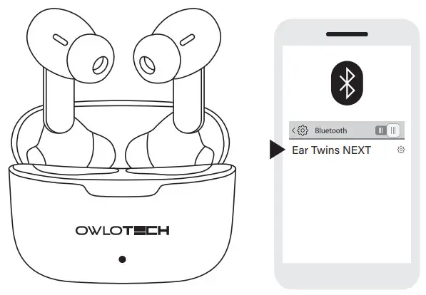 OWLOTECH Ear Twins Next Earbuds - Connection