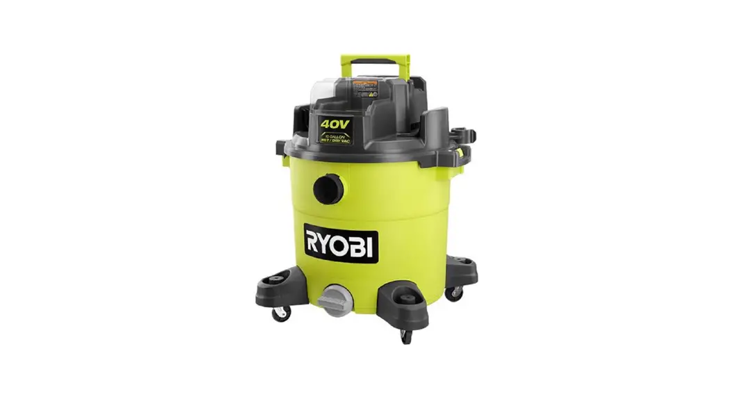 Ryobi Ry40wd01 Cordless Wet And Dry Vacuum Cleaner Instruction Manual