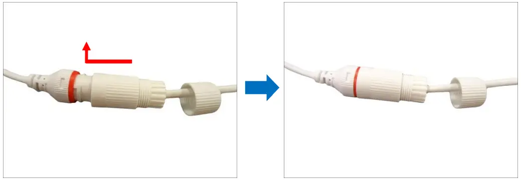 ACTi Z85 Outdoor Zoom Dome - Attach the gland body