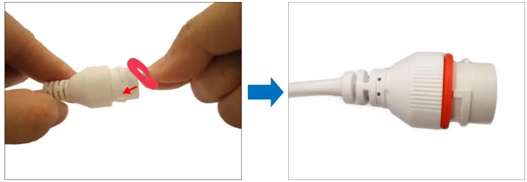 ACTi Z85 Outdoor Zoom Dome - Attach the washer