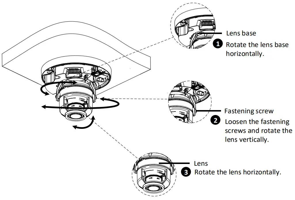 ACTi Z85 Outdoor Zoom Dome - Mount the Camera 1
