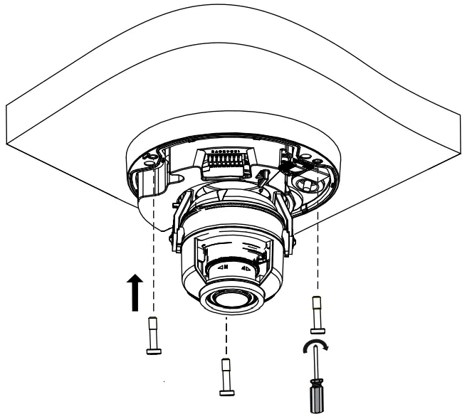 ACTi Z85 Outdoor Zoom Dome - Mount the Camera