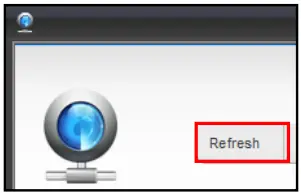 ACTi Z85 Outdoor Zoom Dome - Refresh button