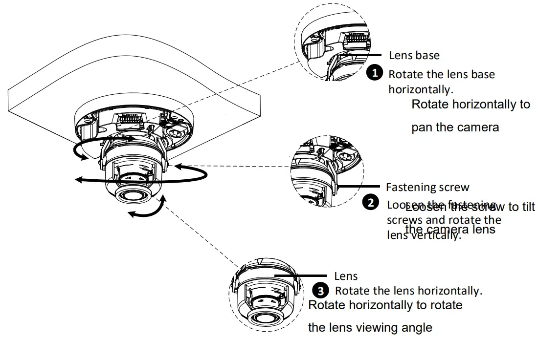 ACTi Z85 Outdoor Zoom Dome - Viewing Angle