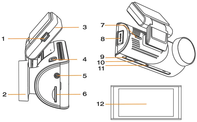 Campark C350 4K UHD Dash Camera - fig
