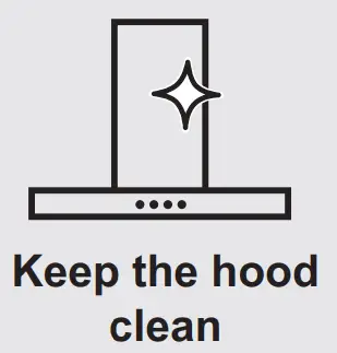 AEG DBE5681HR Chimney Cooker Hood - clean