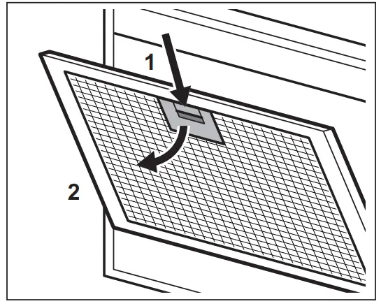 AEG DBE5681HR Chimney Cooker Hood - filter 2