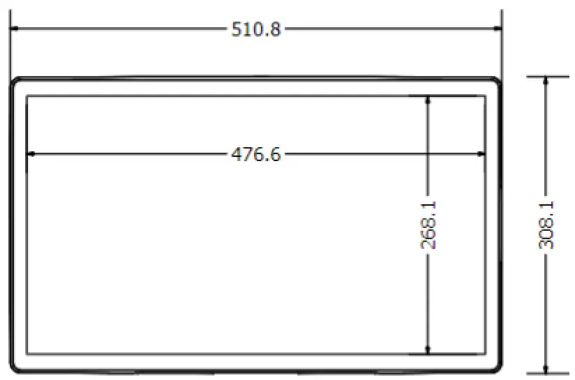 MicroTouch IC-215P-AW4-W10 Touch Computer - Front view