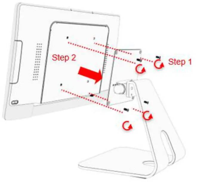 MicroTouch IC-215P-AW4-W10 Touch Computer - Stand1