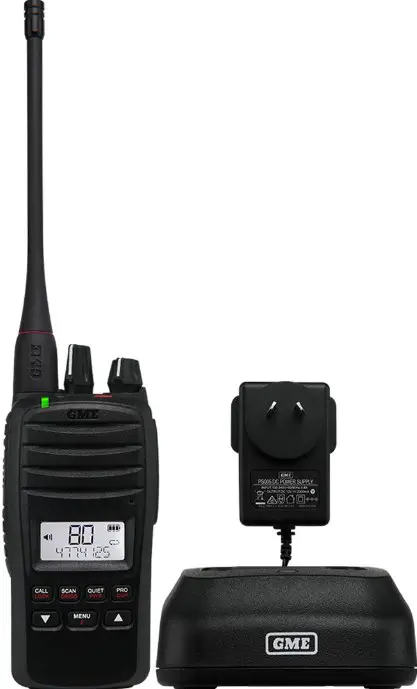 GME CP30 5W Portable CB Radio with Programmable Commercial Channels