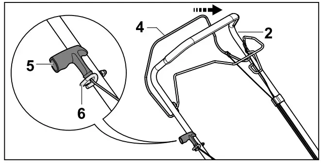 STIHL RM 248.2 T Petrol Lawn Mower - Firmly tighten star