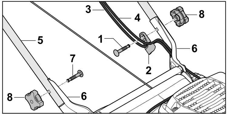 STIHL RM 248.2 T Petrol Lawn Mower - Handlebar