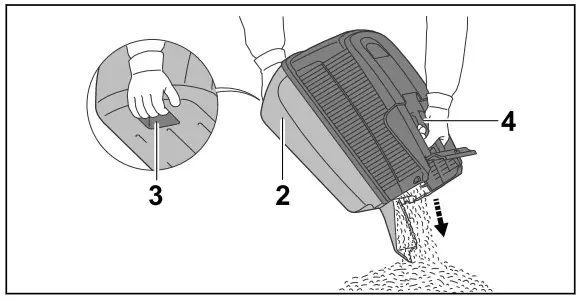STIHL RM 248.2 T Petrol Lawn Mower - catcher box