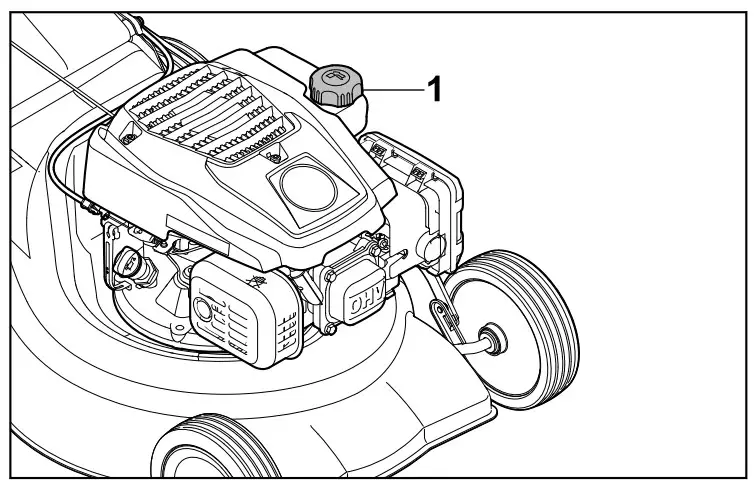 STIHL RM 248.2 T Petrol Lawn Mower - engine