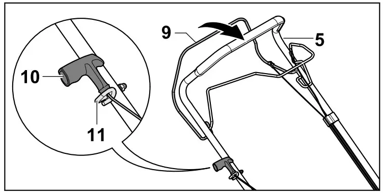 STIHL RM 248.2 T Petrol Lawn Mower - grip nuts