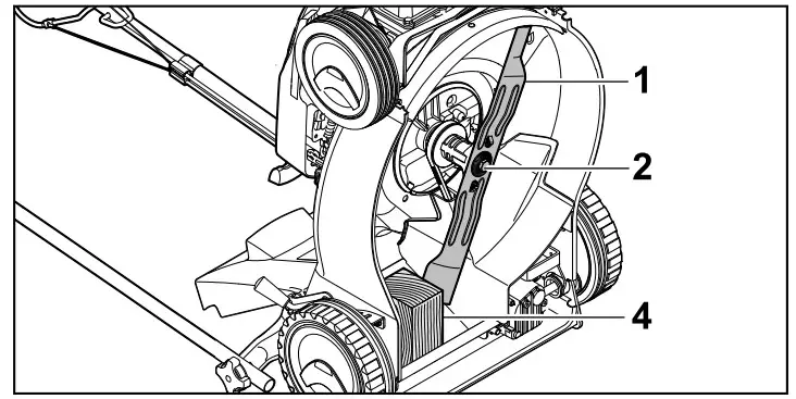 STIHL RM 248.2 T Petrol Lawn Mower - together with washer