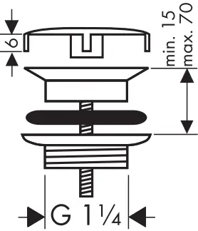 hansgrohe 50001XXX Washstand Valve-fig1