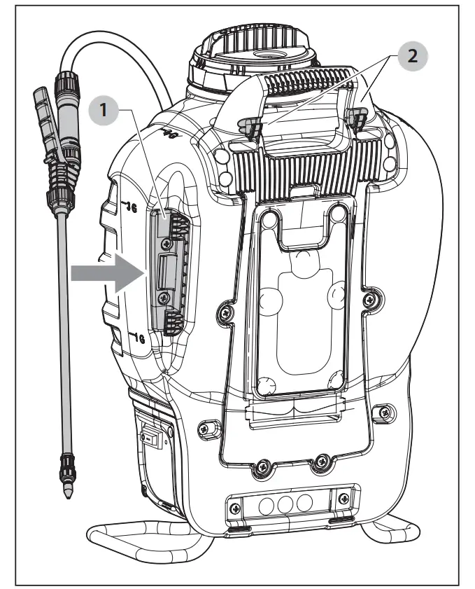 Vertical Wand Storage Clip