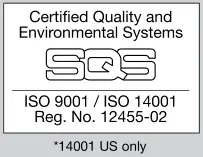 Certified quality and environmental systems icon