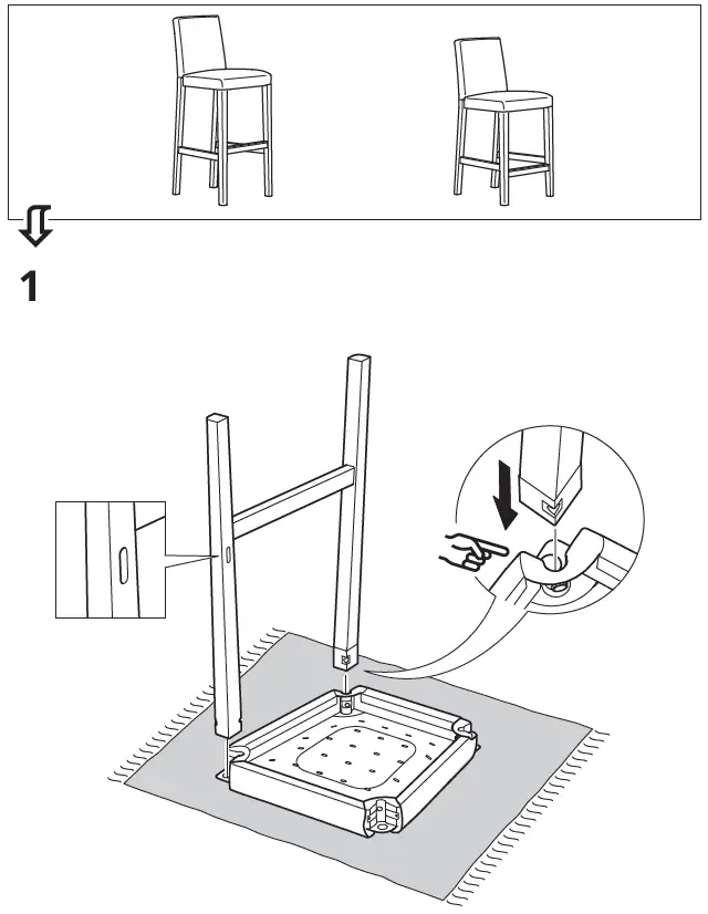 IKEA BERGMUND Chair 3
