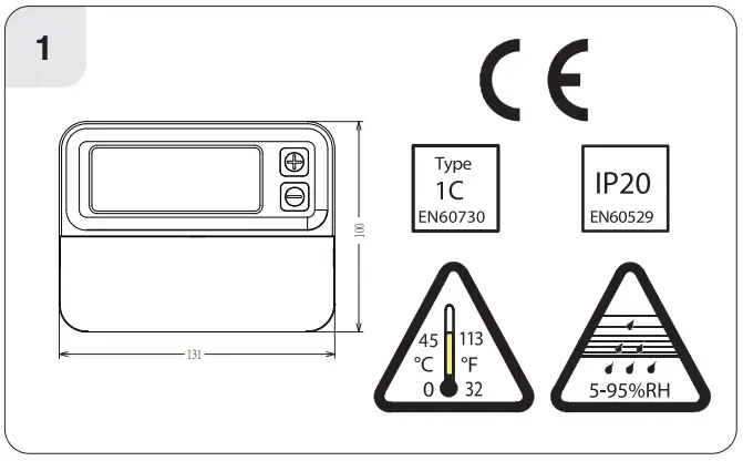 EPH CONTROLS RFRP HW OT Wireless Cylinder Thermostat - Parts 1