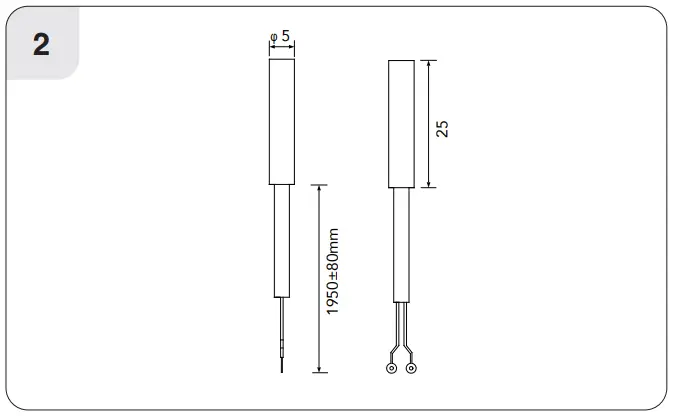 EPH CONTROLS RFRP HW OT Wireless Cylinder Thermostat - Parts 2