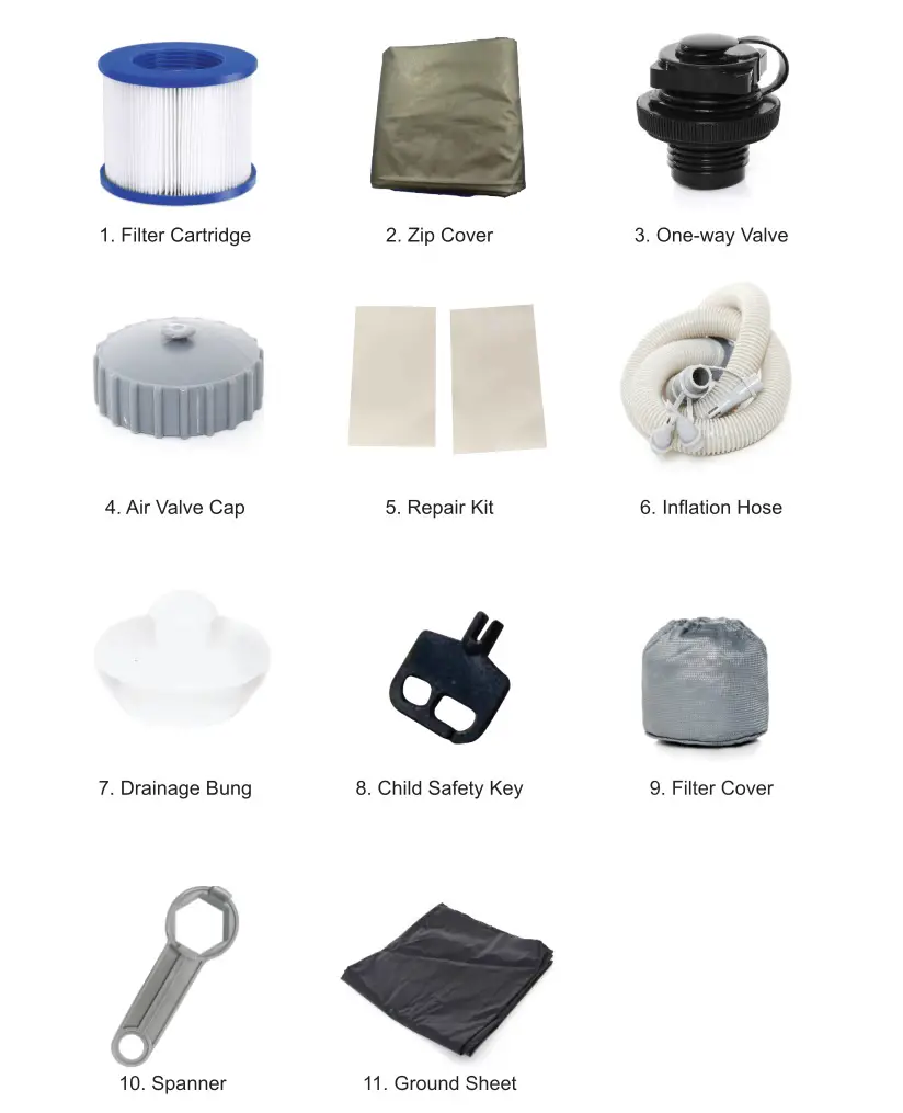 FUFU GAGA KF210142-02 Inflatable Hot Tub - COMPONENTS 2