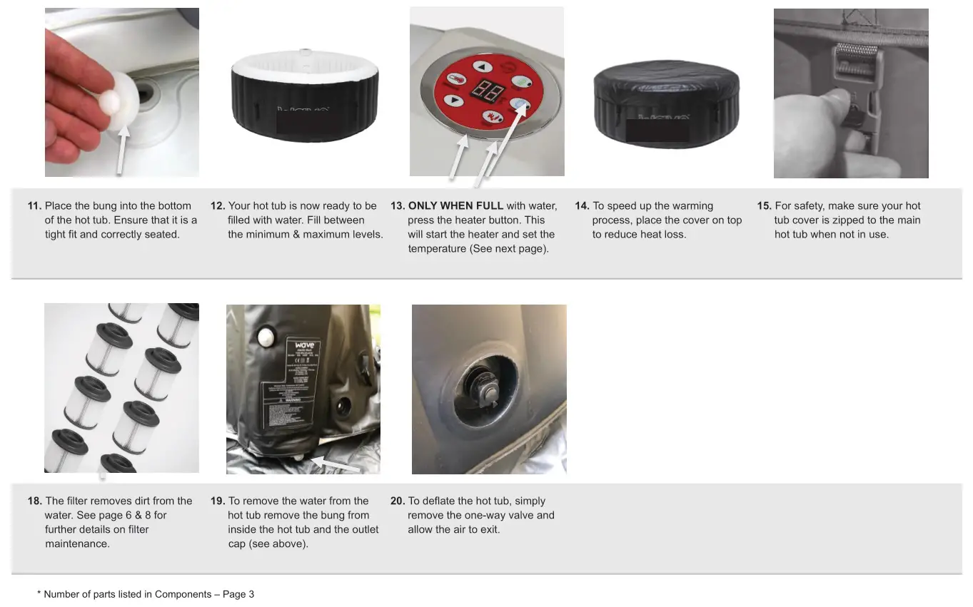 FUFU GAGA KF210142-02 Inflatable Hot Tub - STEPS 11 – 20
