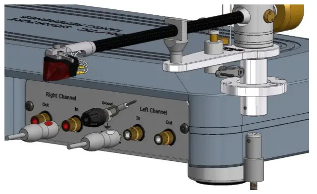 Connecting the tonearm