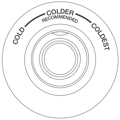 TCL P454TMB 415L Top Mount Fridge - Temperature Setting