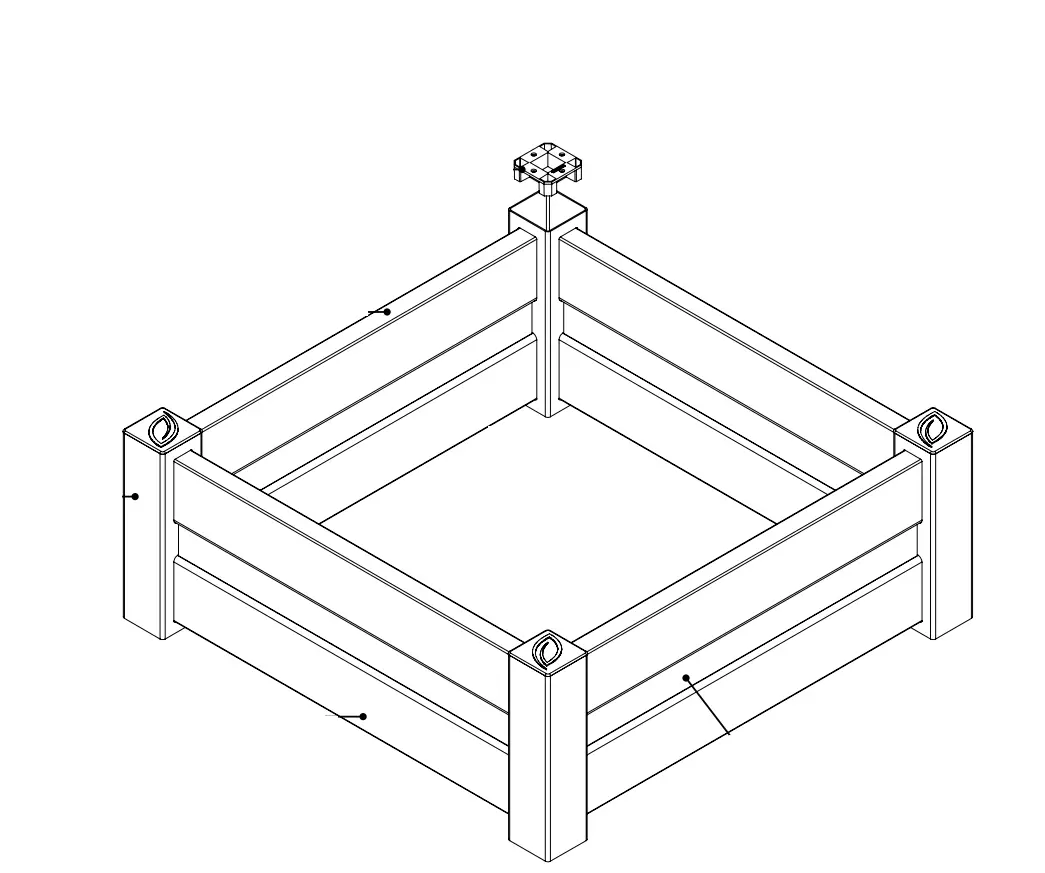 FREEDOM 73053444 Raised Garden Bed Kit