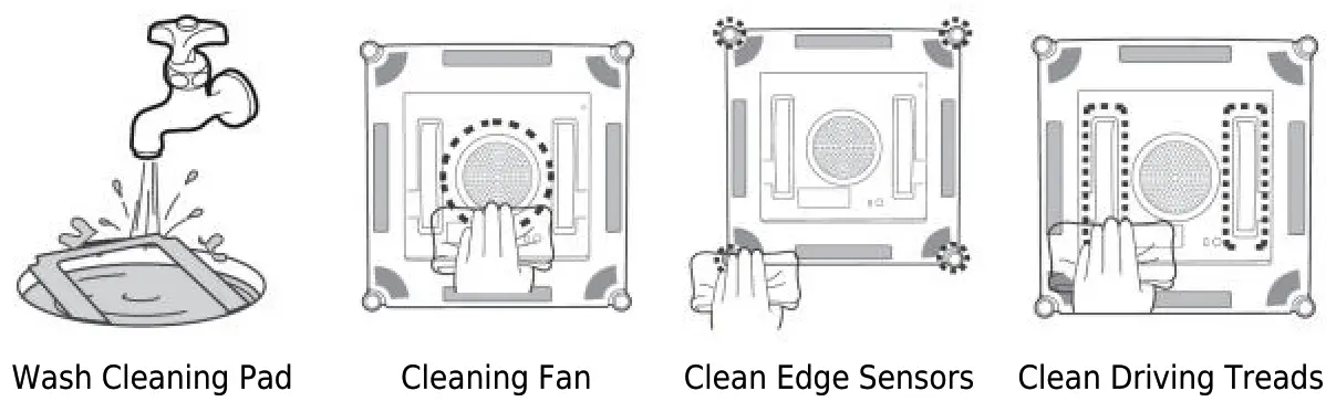 Mamibot W120-T Window Cleaning Robot - Driving Treads