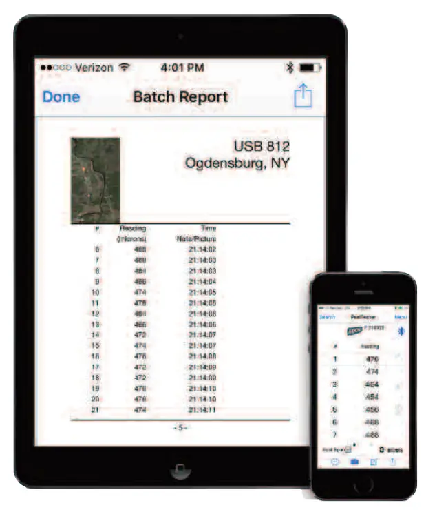 PosiTector App — iOS/Android