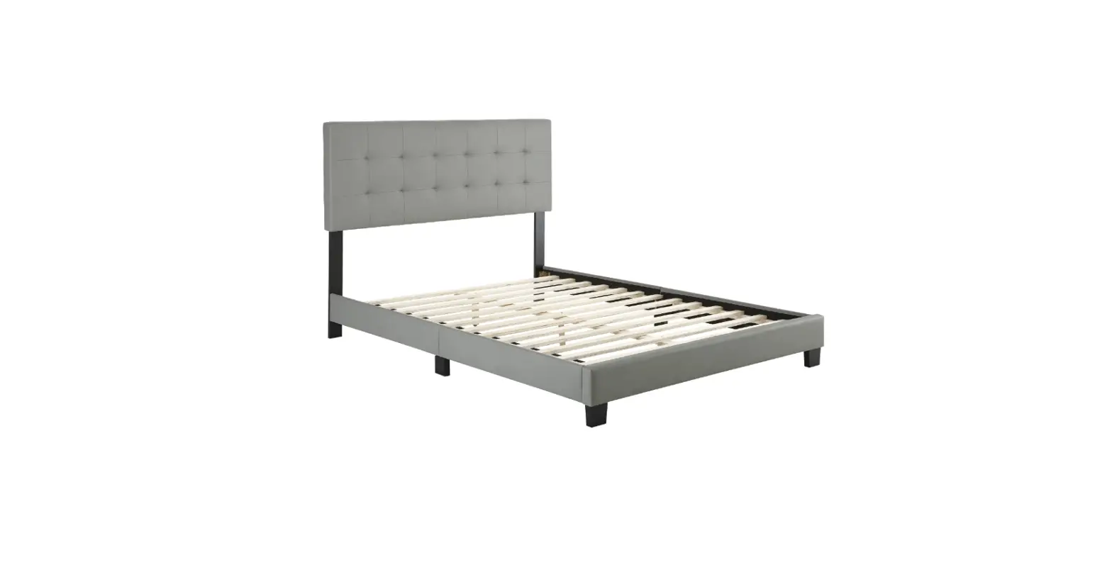 Qualler Wf292444 Gray Upholstered Frame King Size Platform Bed Instruction Manual Qualler Wf292444 Gray Upholstered Frame King Size Platform Bed Instruction Manual