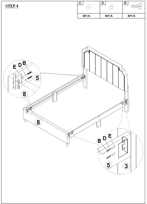 Qualler-WF292444-Gray-Upholstered-Frame-King-Size-Platform-Bed-FIG- (7)