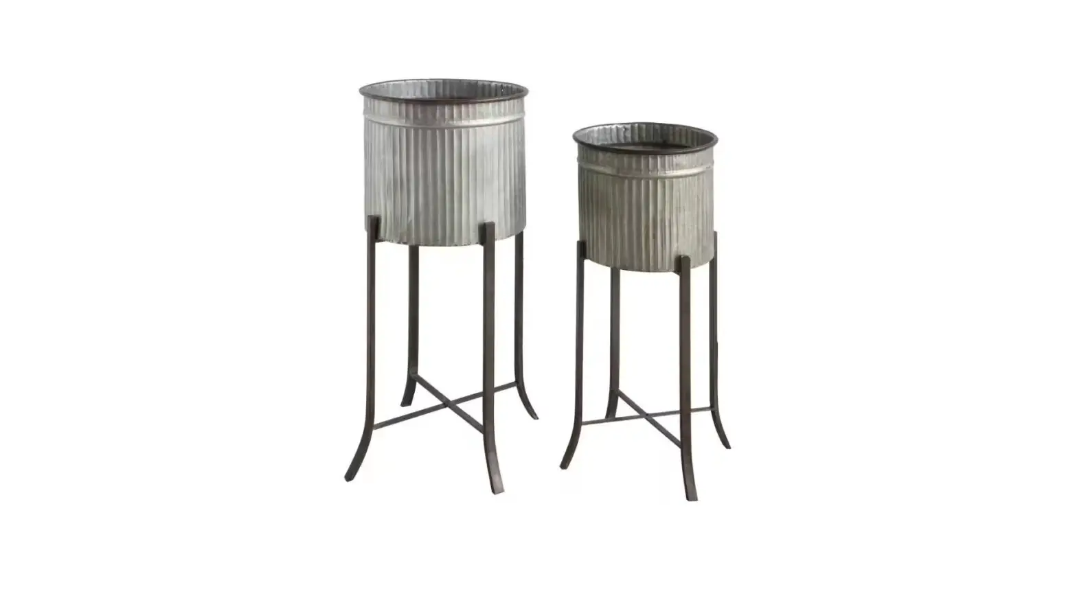 3r Studios Da6878 Grey Corrugated Metal Planters On Stands Instruction Manual 3r Studios Da6878 Grey Corrugated Metal Planters On Stands Instruction Manual
