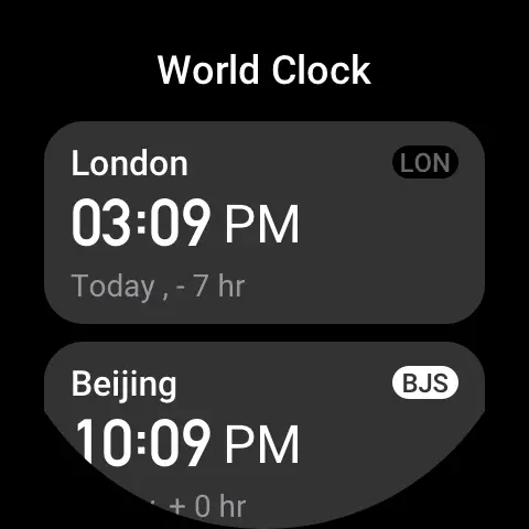 World clock