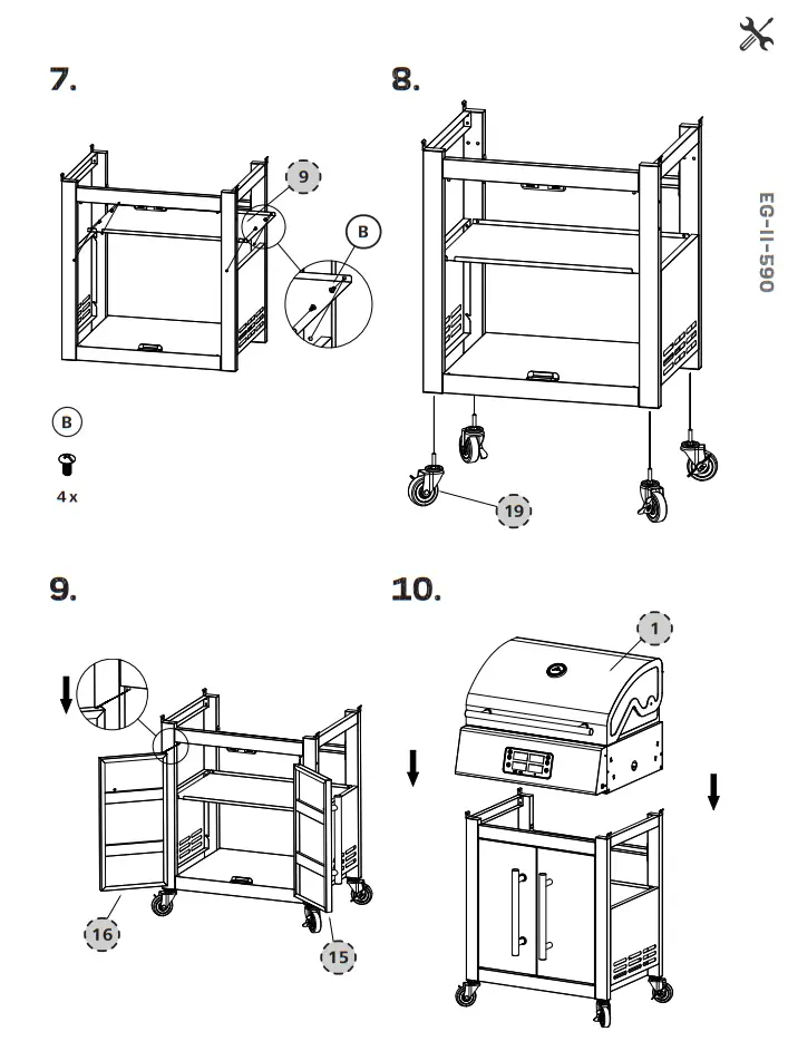 LANDMANN EG II 590 Electric Grill Wagon - Figure 3