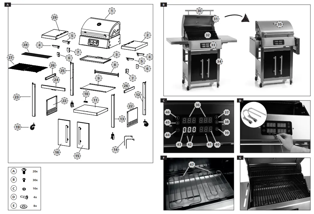LANDMANN EG II 590 Electric Grill Wagon - Figure